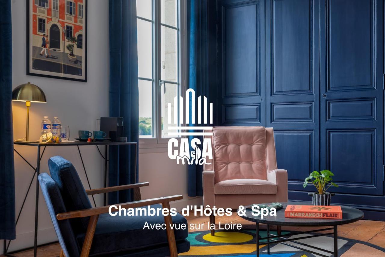 Casa Mila & Spa - Maison D'Hotes Raffinee Vue Loire, Spa & Piscine Saint-Mathurin  المظهر الخارجي الصورة